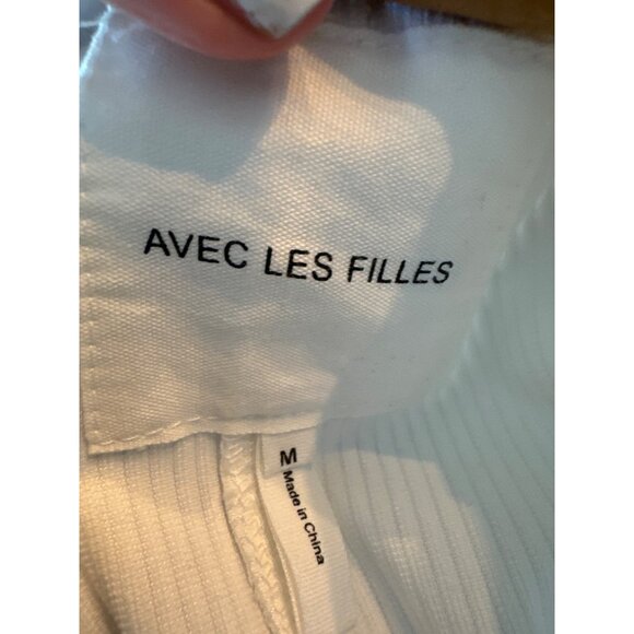 Anthropologie by Avec Les Filles White Corduroy Button-Front Jacket M Boxed Crop - Picture 4 of 10